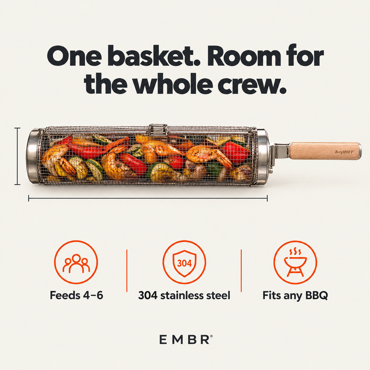EMBR Rolling Grill Basket™