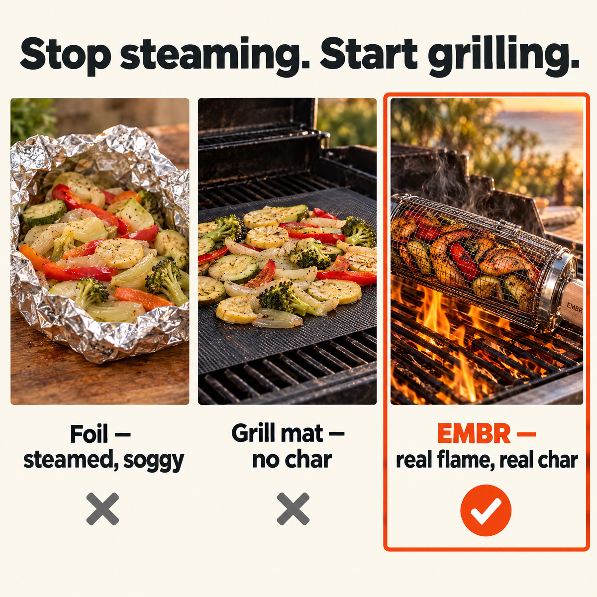 EMBR Rolling Grill Basket™